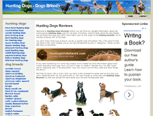 Tablet Screenshot of huntingdogsreviews.com